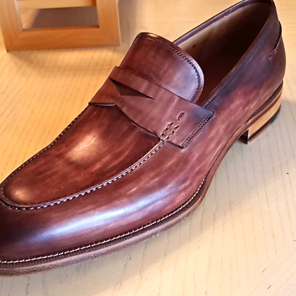 MAGNANNI Penny Loafers. Cognac. Made in Spain. Size 15. Like New Condition. - Picture 13 of 16